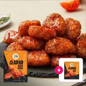고메 소바바치킨 양념 순살 375g, 4개/5개/6개+(증정) 순살 240G