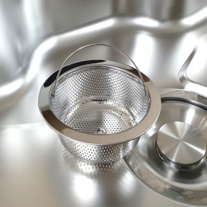 싱크대 음식물탈수기 타공핏 스텐거름망 탈수배수구용 스텐망 커버 가온kt