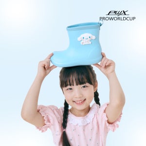 [PWX]키즈 쿠로미 마지 아동 장화 캐릭터 레인 부츠(BU)