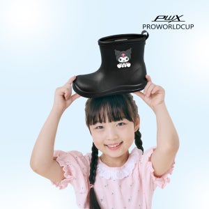 [PWX]키즈 쿠로미 로지 아동 장화 캐릭터 레인 부츠(ZB)