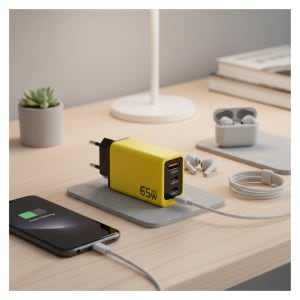 미손 멀티 세이프티 초고속충전기 65W PD PPS 3포트 아이폰16 갤럭시S24 갤럭시탭S9 어댑터