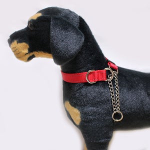 반자네 마틴게일 반초크 체인 강아지 야광 목줄 중형견 대형견 훈련용품 BC-3