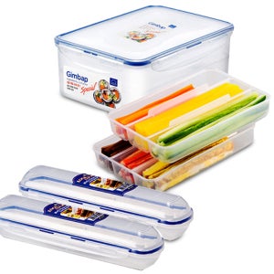 김밥 재료 통 플라스틱 속재료 보관 칸칸이 용기 1set