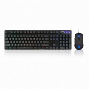 앱코 HACKER KM350 키보드 마우스 콤보 레인보우 LED 게이밍