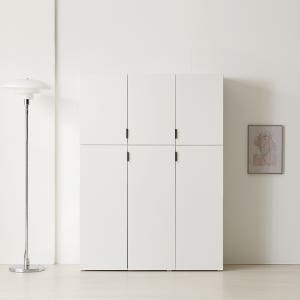 베란다 창고장 화이트 다용도 높은 키큰 수납장 1650 5단