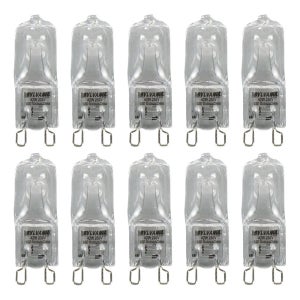 실바니아 할로겐전구 G9 66720 66733 66660 할로핀램프 42W, 전구색, 10개