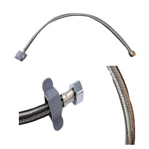 세면대 줄(스프링내장) 고압 조절대 60cm 연장 냉수 온수 줄 세면기 손조임