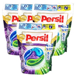 퍼실 디스크 캡슐세제 26개입, 라벤더, 4개