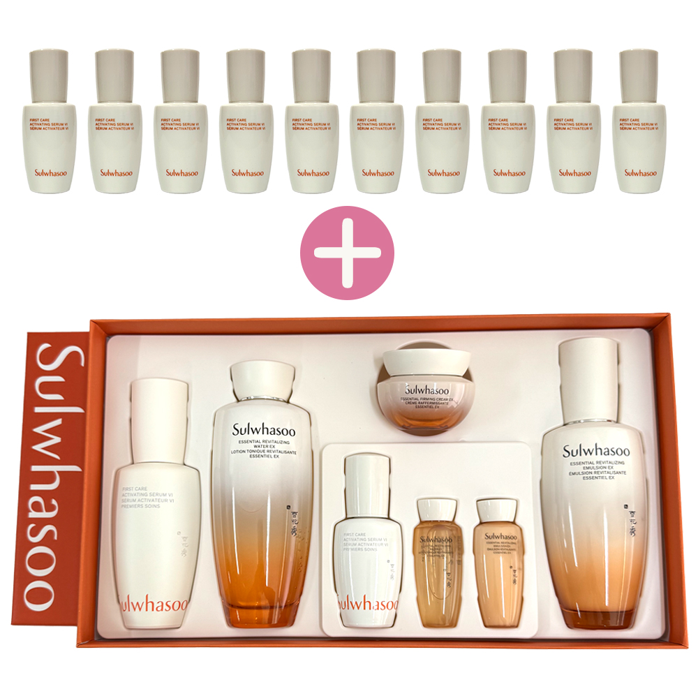 [설화수] 자음 윤조 3종 세트+윤조에센스80ml (8mlx10개) 스킨로션 에센스 기초세트