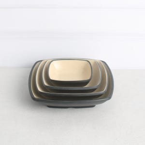 KDS 멜라민 체크투톤 콜크 깊은사각찬기 DS-7085