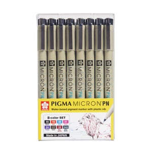 사쿠라 피그마 마이크론 PN 8색 세트 XSDK-PN-8