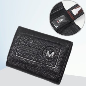 블루마운트 심플 남성 삼단 지갑 지폐 카드 명함 신분증 포켓 직장인 회사원 부모님 학생 성인 지갑선물