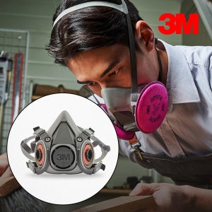 3M방독면 6200 반면형 산업용 방독면체 중형 공업용마스크