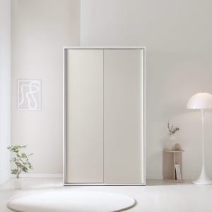 유테라 멜로우 1100(2통) 슬라이딩옷장 E0등급 미닫이 키큰 장롱 맞춤 옷장