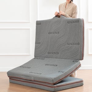 [풍성한한가위] 바네스데코 코자자 3단 접이식 침대 싱글 라텍스 매트리스 S 10cm
