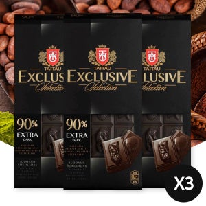 타이타우 90% 100g x 3개 다크초콜렛 초콜릿 간식 카카오 수입