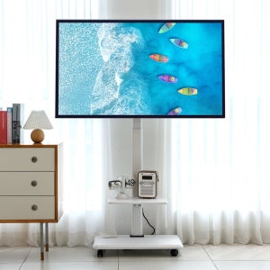 이동식TV거치대 티비스탠드 삼성 LG 대형 중형 호환 벽걸이 무타공 이동형 무빙스탠드