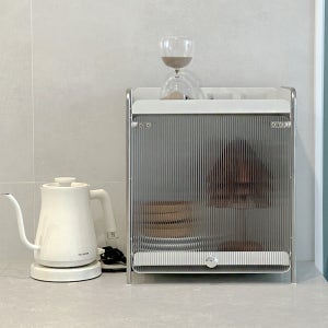 1+1 화이트 오픈형 소형 철제수납함 슬라이딩 수납함 보관함