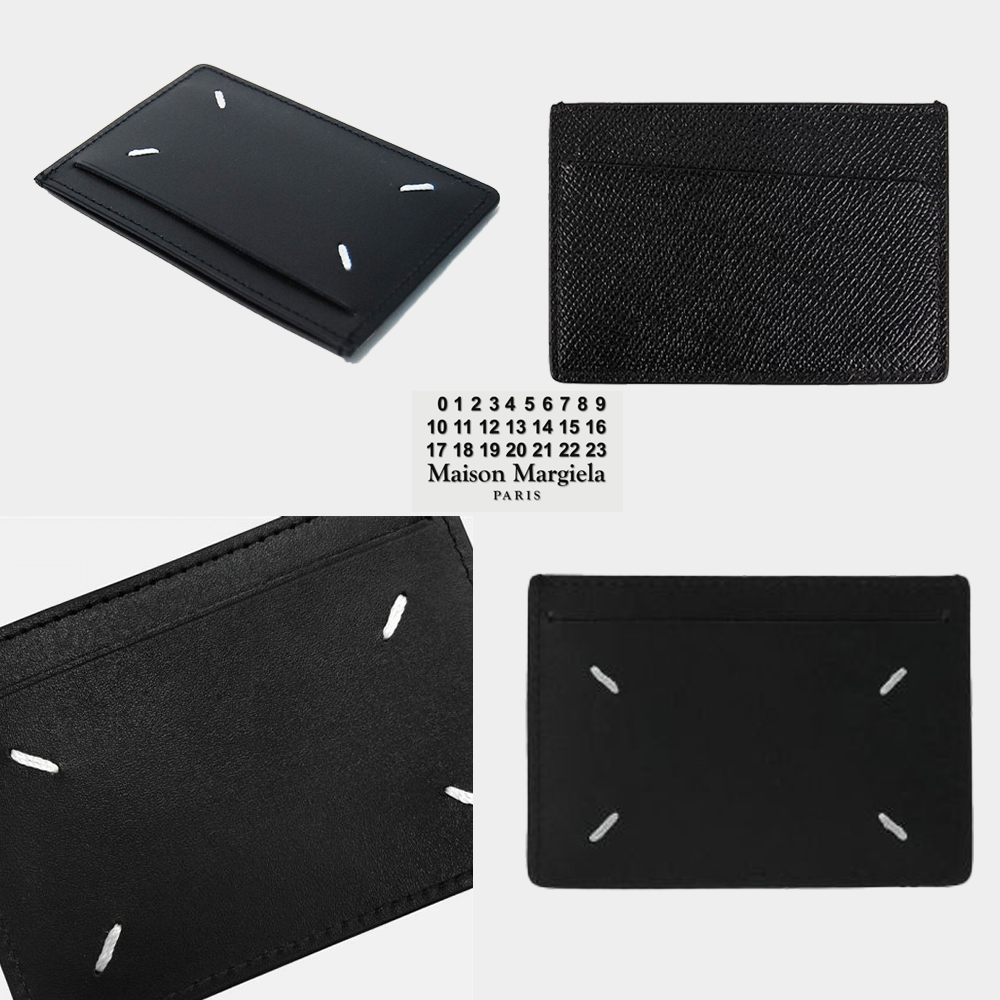 메종 마르지엘라 카드 지갑 키링 블랙