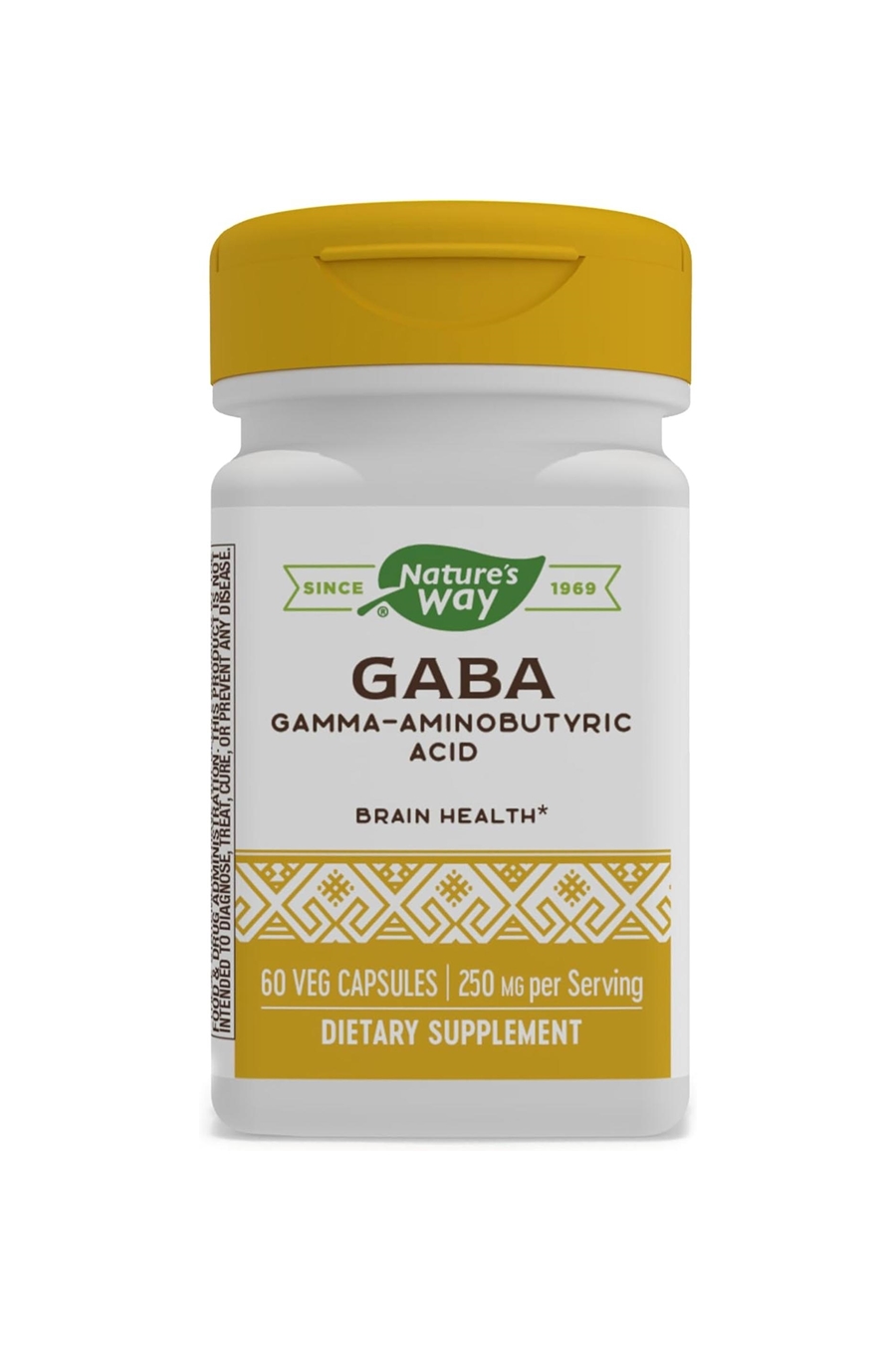 네이쳐스웨이 <b>GABA</b> 감마 아미노부티르산 <b>브레인</b> 헬스 60베지캡슐 250mg