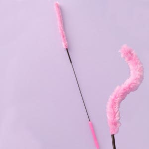 고양이 감성 낚시대 막대 사냥본능 장난감 제주 핑크뮬리