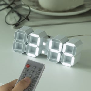 [유선] 12.5cm 숫자 LED 탁상 벽 시계 LG전구