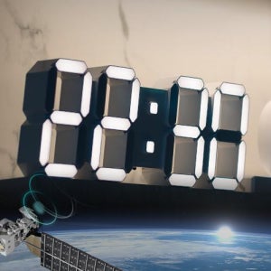 [위성 GPS 유선] 38cm 숫자 LED 탁상 벽 시계 삼성전구