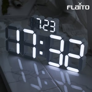 [데이즈 유선] 38cm 숫자 3D LED 탁상시계 벽시계 LG전구