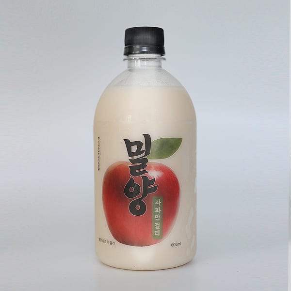 밀양 사과 막걸리 6도 무아스파탐 고급 탁주 전통주