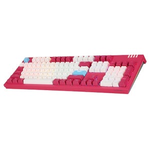 앱코 K660P 프리미엄 카일광축 무빙 LED 게이밍 기계식 키보드 (마젠타, 클릭)