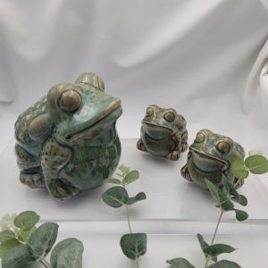 복 두꺼비 도자기 대박두꺼비 행운 재물운 개업선물 풍수소품 3개세트