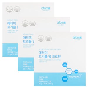 애터미 트리플 업 프로틴 25g x 30포 x 3박스 45일분