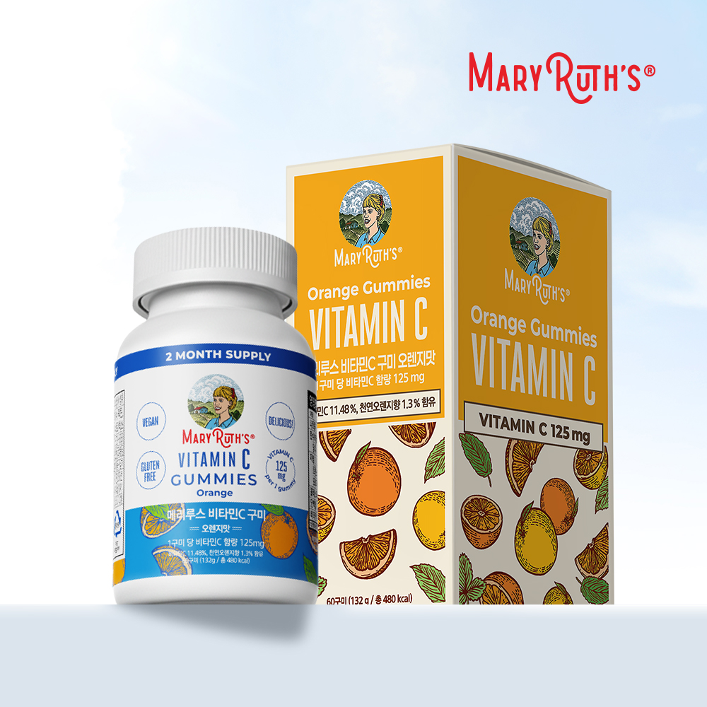 메리루스 <b>비타민C 구미</b> 젤리 2개월분 유아 어린이 청소년 성인