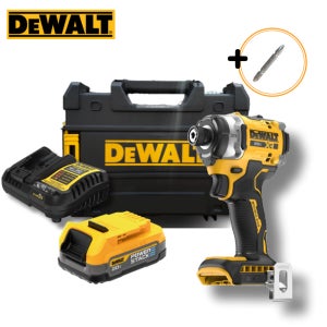 디월트 DCF860E1 20V XR BL 플래그쉽 충전 임팩트 드라이버 1.7Ah 배터리 1개 세트