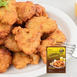 상신 부산 깡통시장 돼지갈비맛 돼지 후라이드 치킨 1kg 대용량 에어프라이어 돼지튀김