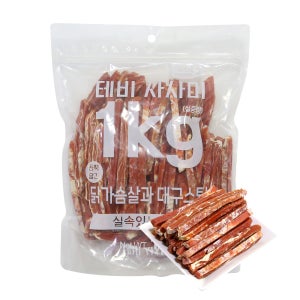 테비 사사미 닭가슴살대구스틱, 1kg, 1개