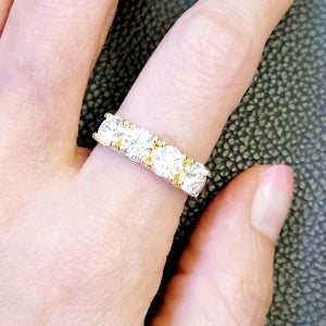 [오퍼스] 다이아 반지 18k 4개 이터너티 여자친구 프로포즈 와이프 기념일 나를위한선물