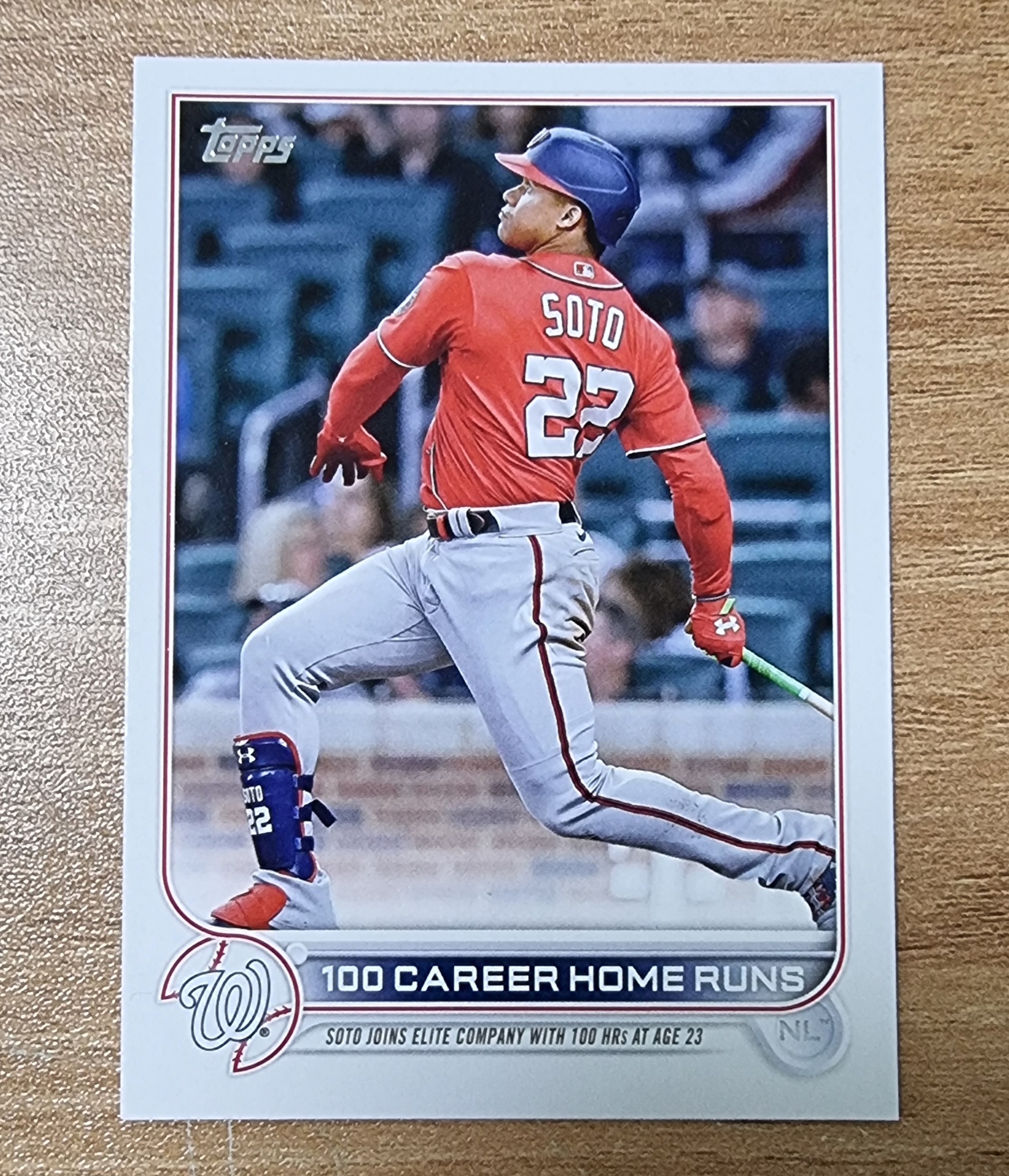 후안 소토 설명필독 2022 Topps Update Juan Soto 100 Career Home Runs Checklist US68 MLB 야구 카드
