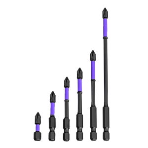 공구하자 전동드릴비트 듀어러블십자 드라이버비트 안티슬립 6종