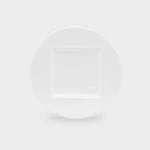 정사각 홈 디저트 원형 접시 (17cm) 1p