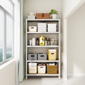 BMYX 철제선반 조립식 앵글 베란다 무볼트 공장 창고 선반 5003501800 5단