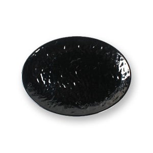 멜라민 블랙 흑스톤 골든타원접시 9인치