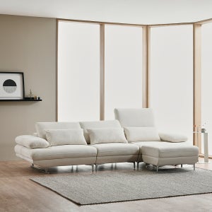 루벤 모듈 쇼파 패브릭 4인용 쇼파 천 편한 아쿠아 소파 수입 거실 카우치 가구(스툴형)