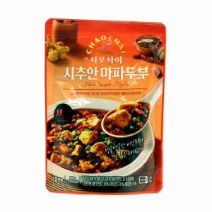 [차오차이] 시추안 마파두부 소스 180g 간편식 중화요리 중식 매콤한 볶음양념 캠핑 요리