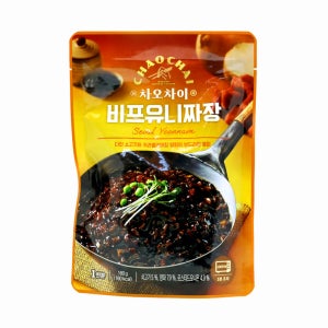 [차오차이] 비프유니 짜장 180g 간편식 중화요리 중식 직화 볶음짜장 캠핑 요리