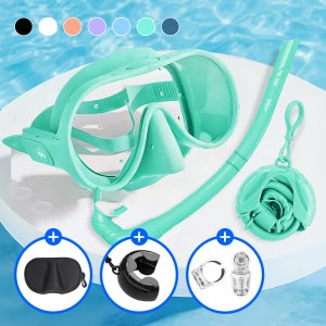 위베런 크로마 스노쿨링 마스크 프레임리스 스노클링 장비 물안경 스노클 세트