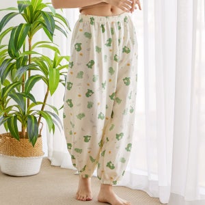 [에이원] 여성잠옷 캐릭터 9부 하의 시보리 파자마 홈웨어