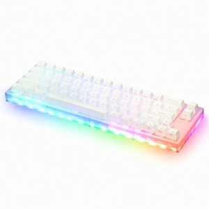 COX 피네스 66키 아크릴 RGB 게이트론 퀵스왑 키보드 (황축)