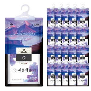 홈트너 제습제 옷장제습제 습기제거제 옷걸이형 250g, 20개