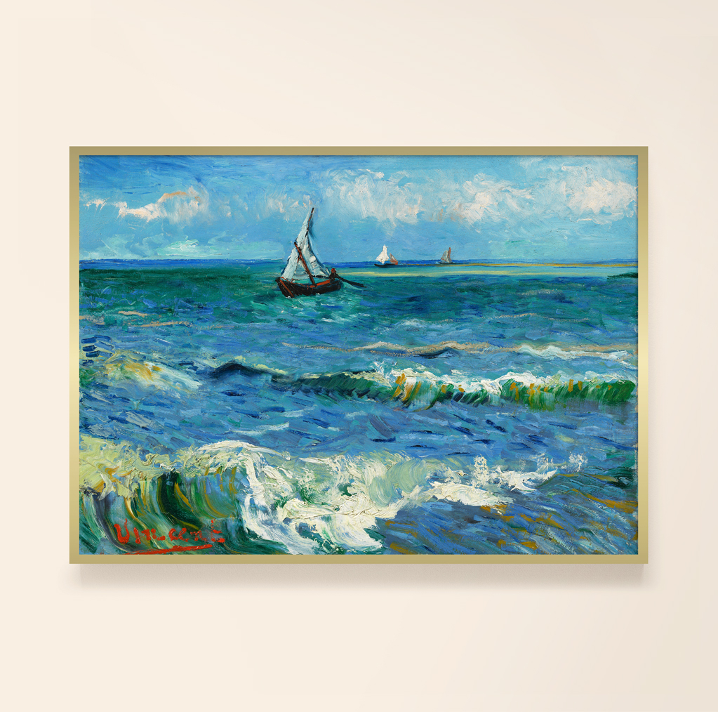 반고흐 바다그림 명화 액자 포스터 - 상트마리 시스케이프 바다풍경 A2